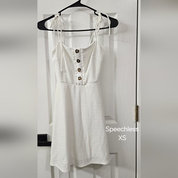 Speechless White Eyelet Dress - Picture 1 of 1